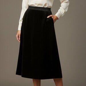 Philippe Marques  Black Velvet Skirt